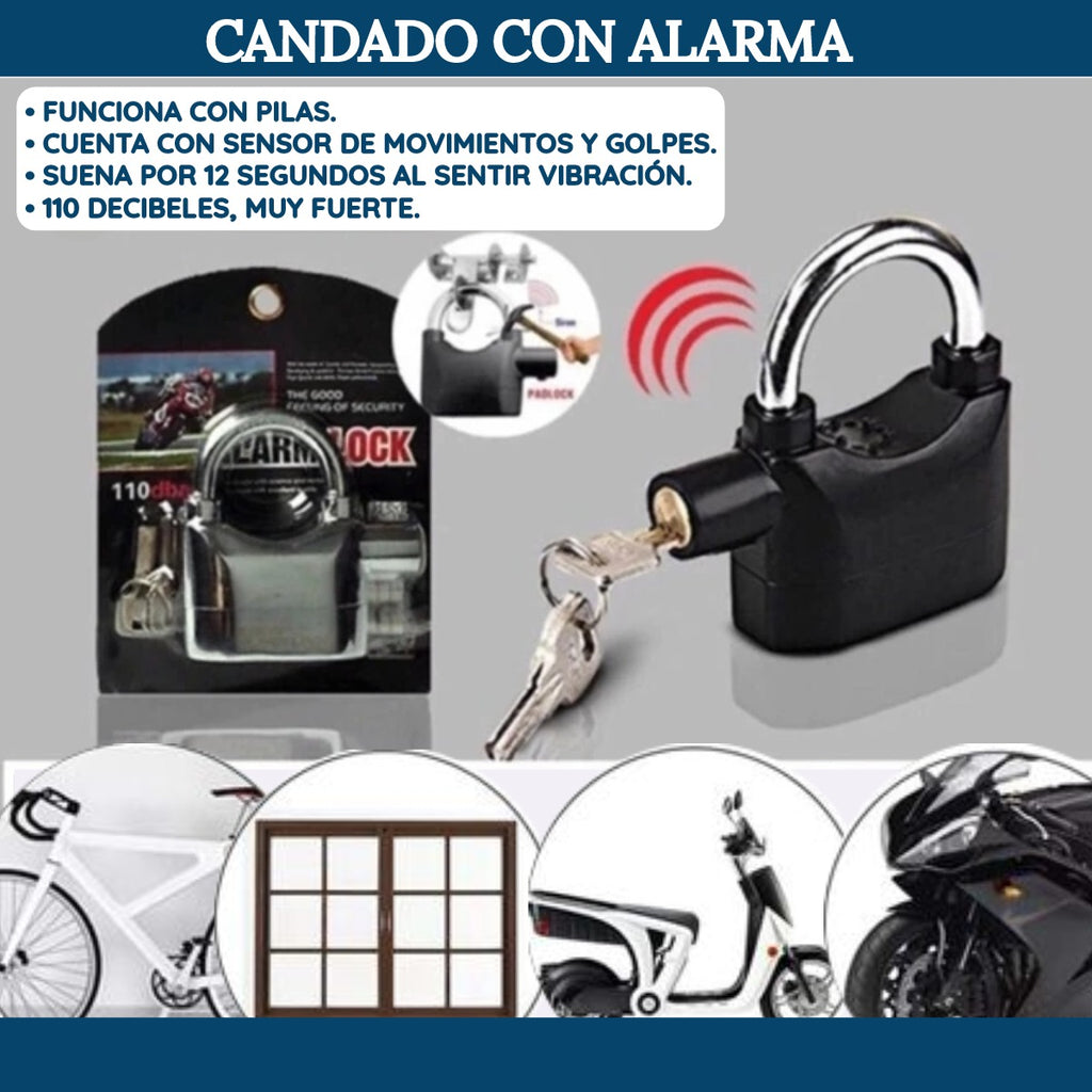 Candado con Alarma de Alta Seguridad